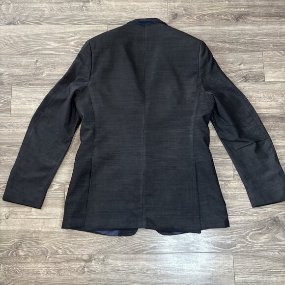 S. Cohen Montreal Mens Sport Coat Size 42R Long Navy Blue Wool Silk Blazer Paulo - Picture 13 of 16